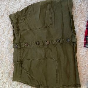 Garage army green skirt